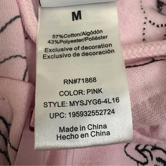 Disney Pink Mickey Mouse Zip-Up Hoodie - Picture 9 of 10